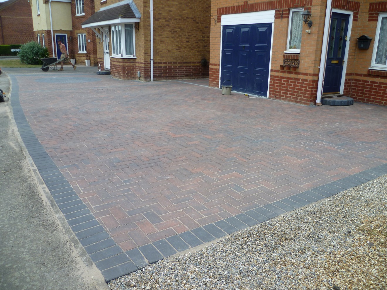 Block paving driveway installed by Boyde Landscaping in Bedford.